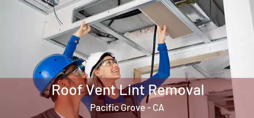 Roof Vent Lint Removal Pacific Grove - CA
